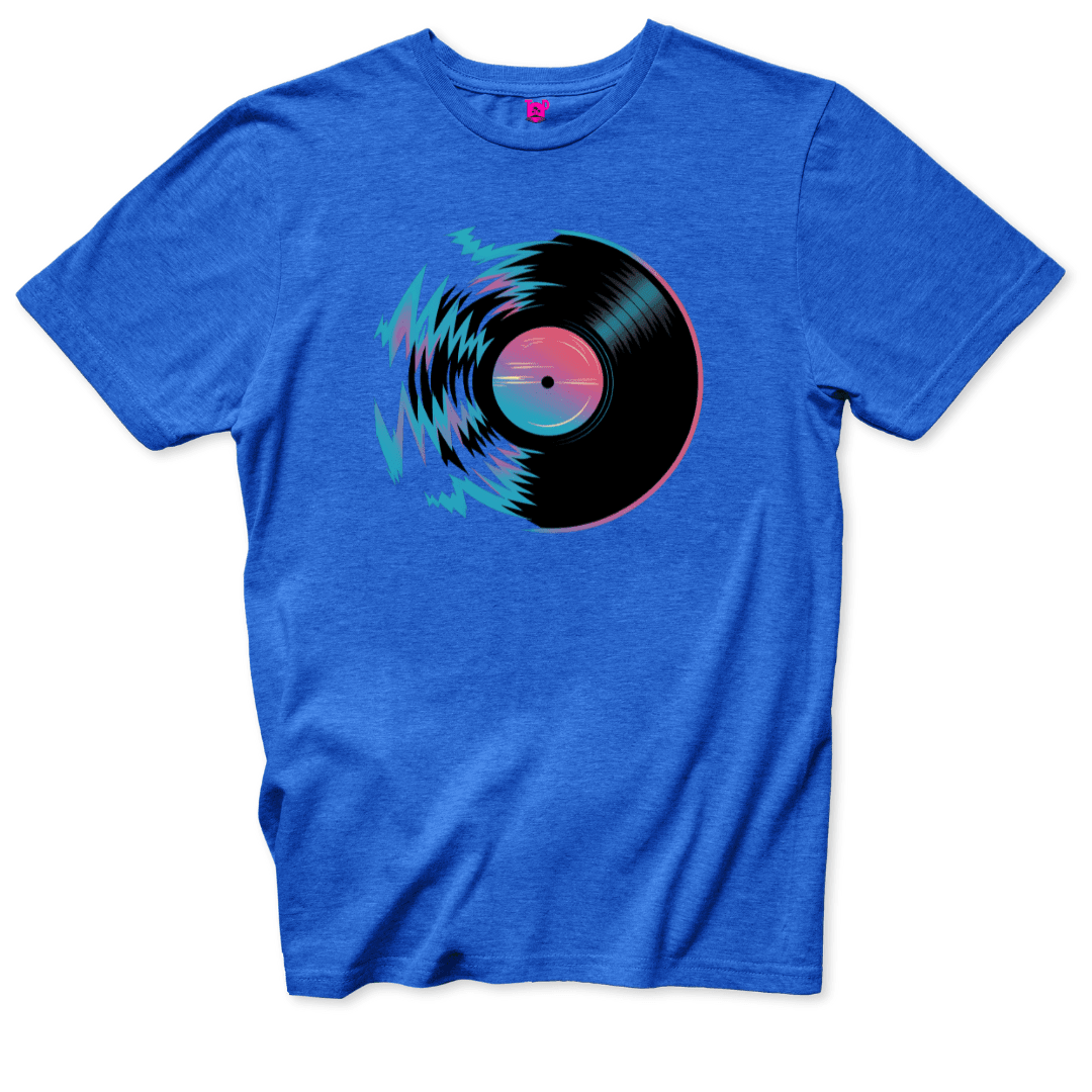 Electric Record Design T-Shirt - Throwback Paradise