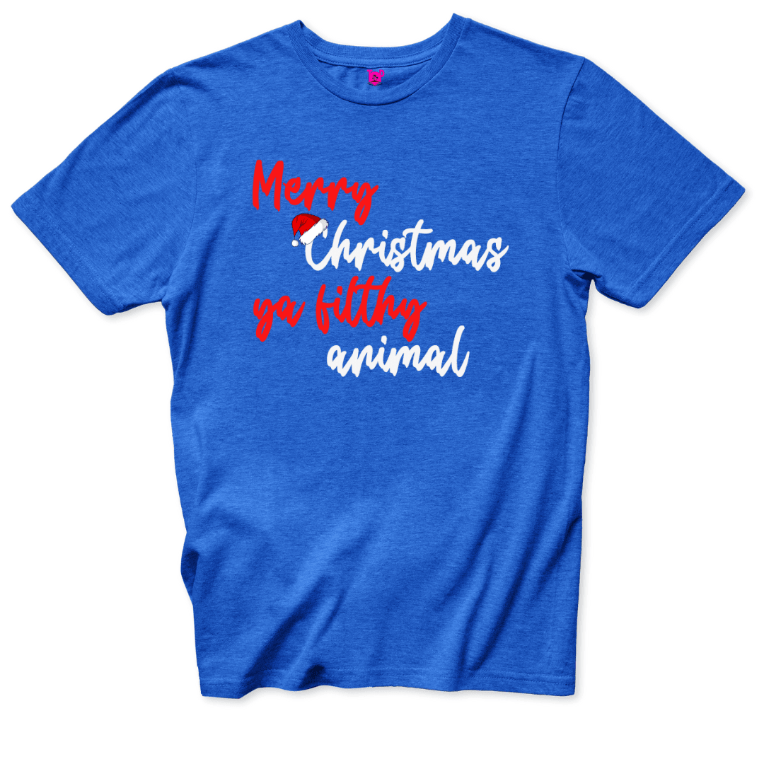 Merry Christmas Ya Filthy Animal T-Shirt - Throwback Paradise