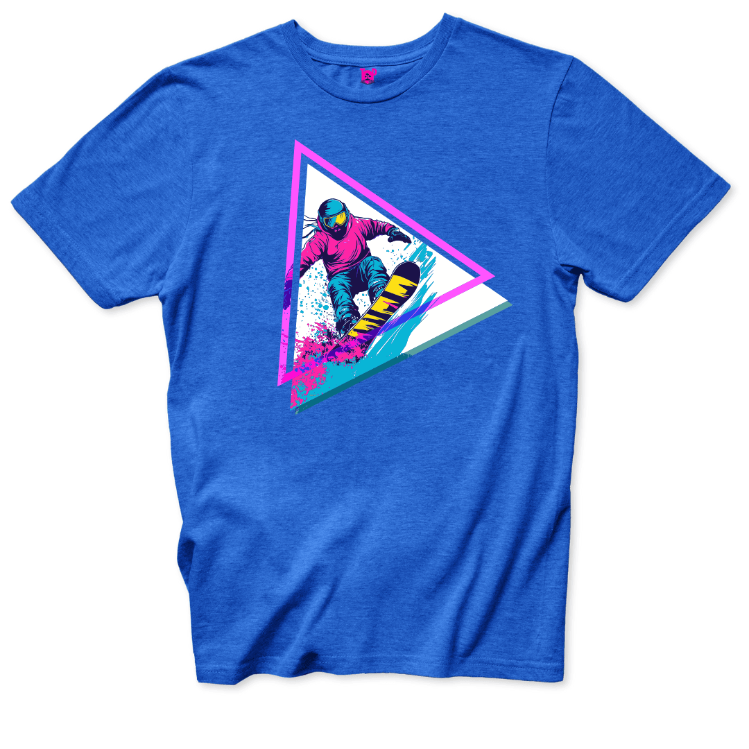 Neon Snowboard Triangle - Throwback Paradise