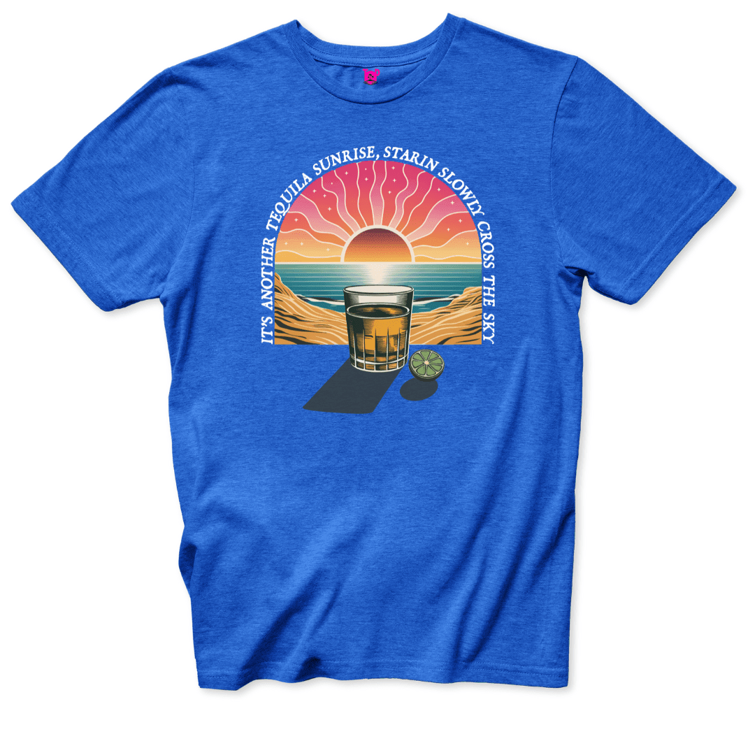 Tequila Sunrise Vibes T-Shirt - Throwback Paradise