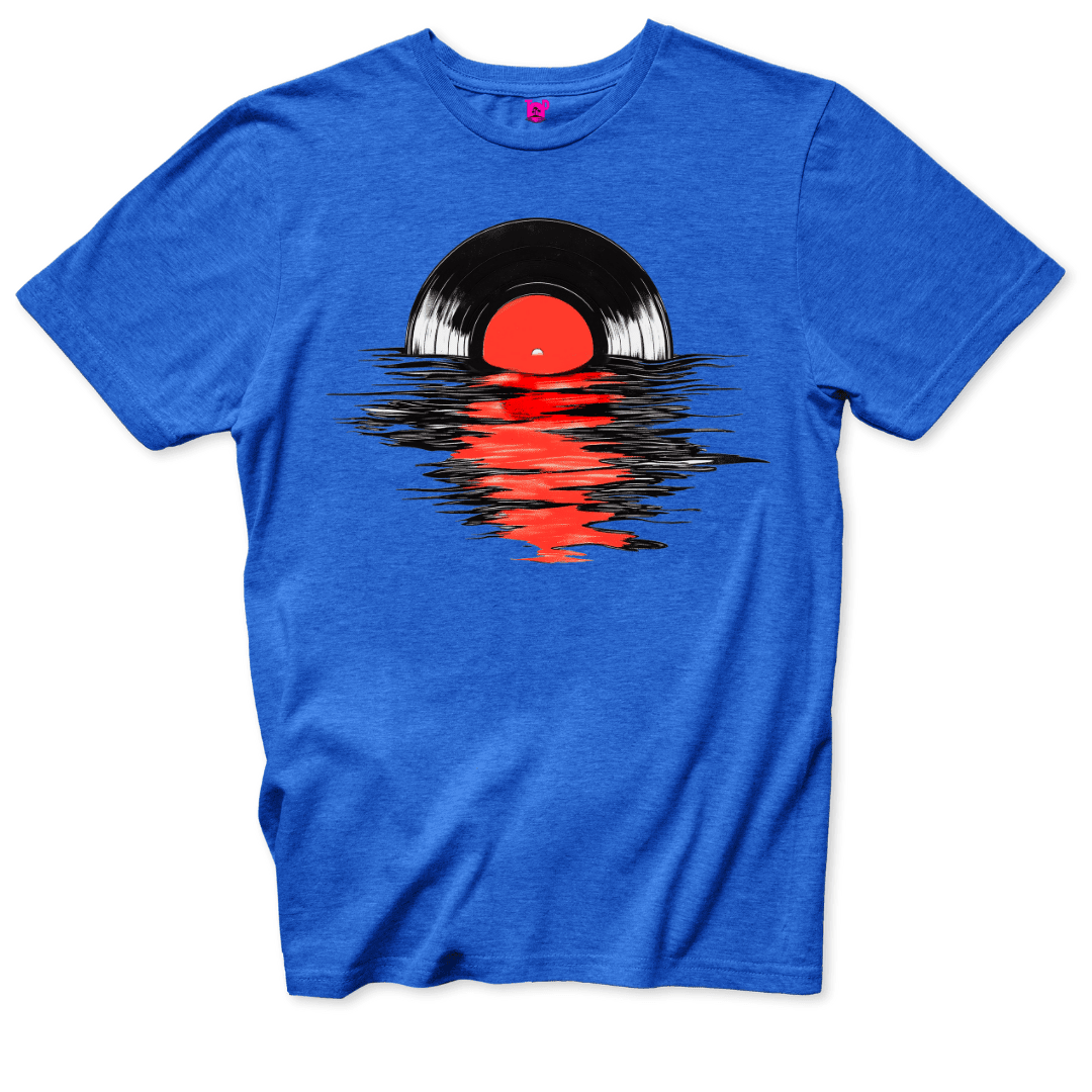 Vinyl Sunset T-Shirt - Throwback Paradise