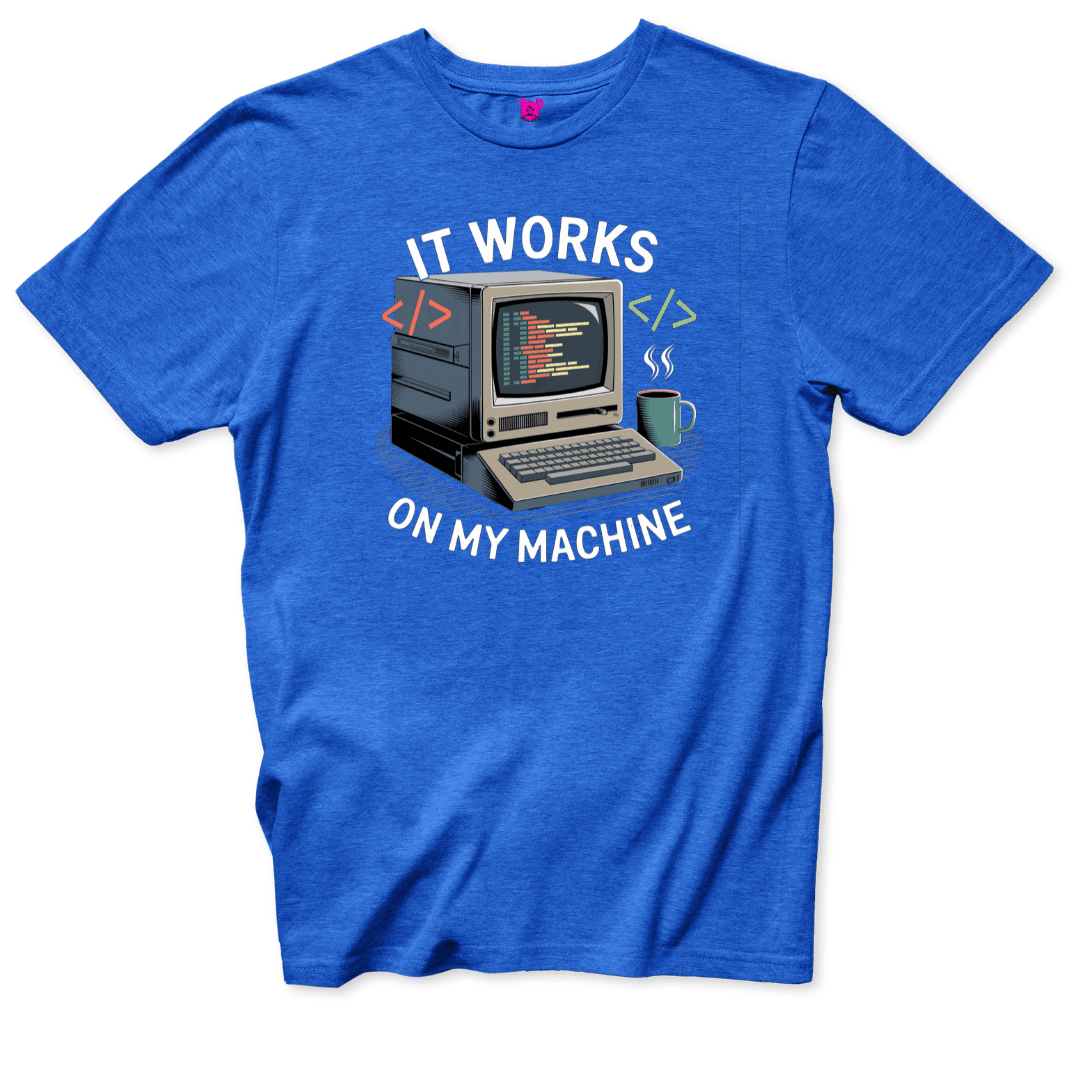 Works on my Computer T-Shirt - Throwback Paradise