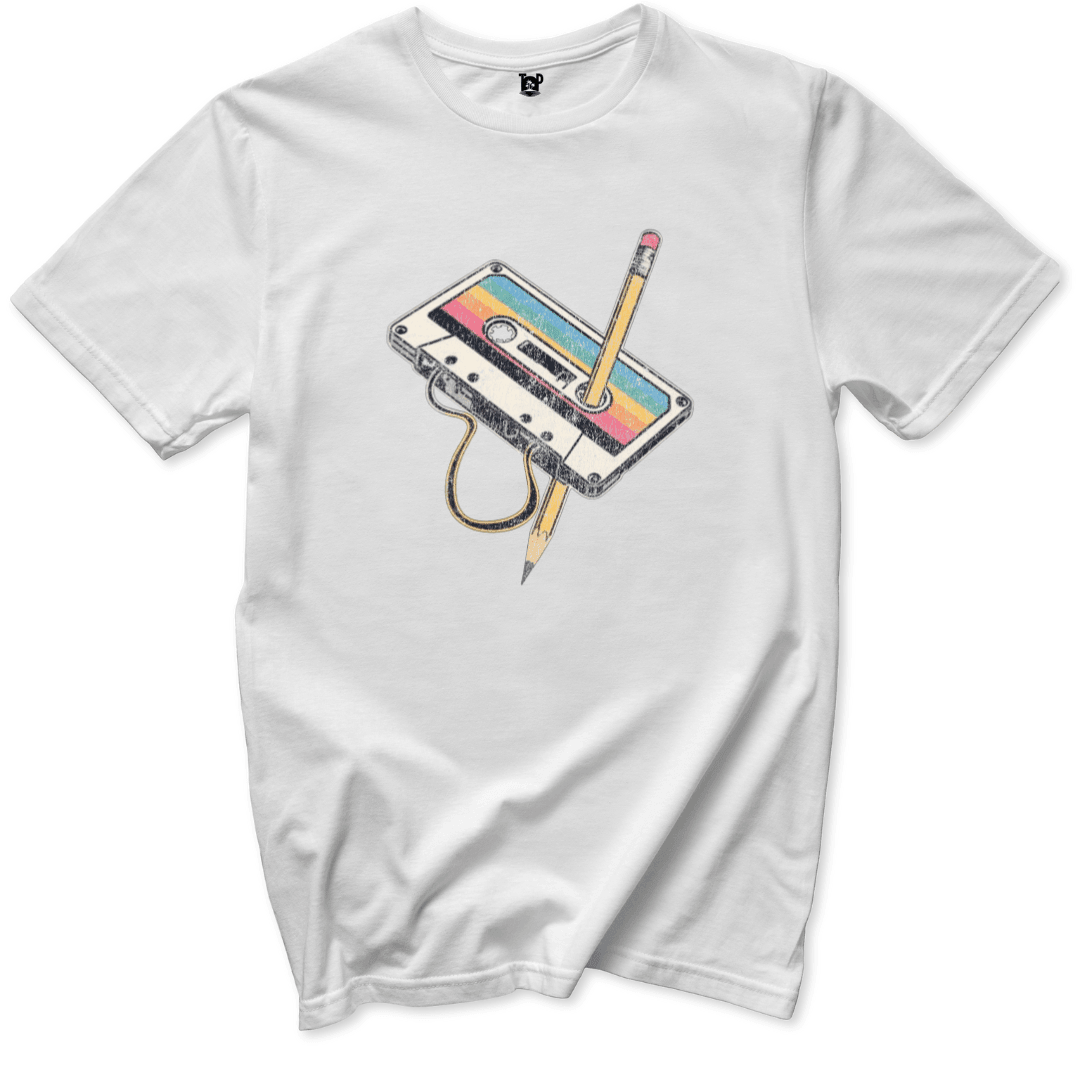 Cassette Rewind T-Shirt - Throwback Paradise