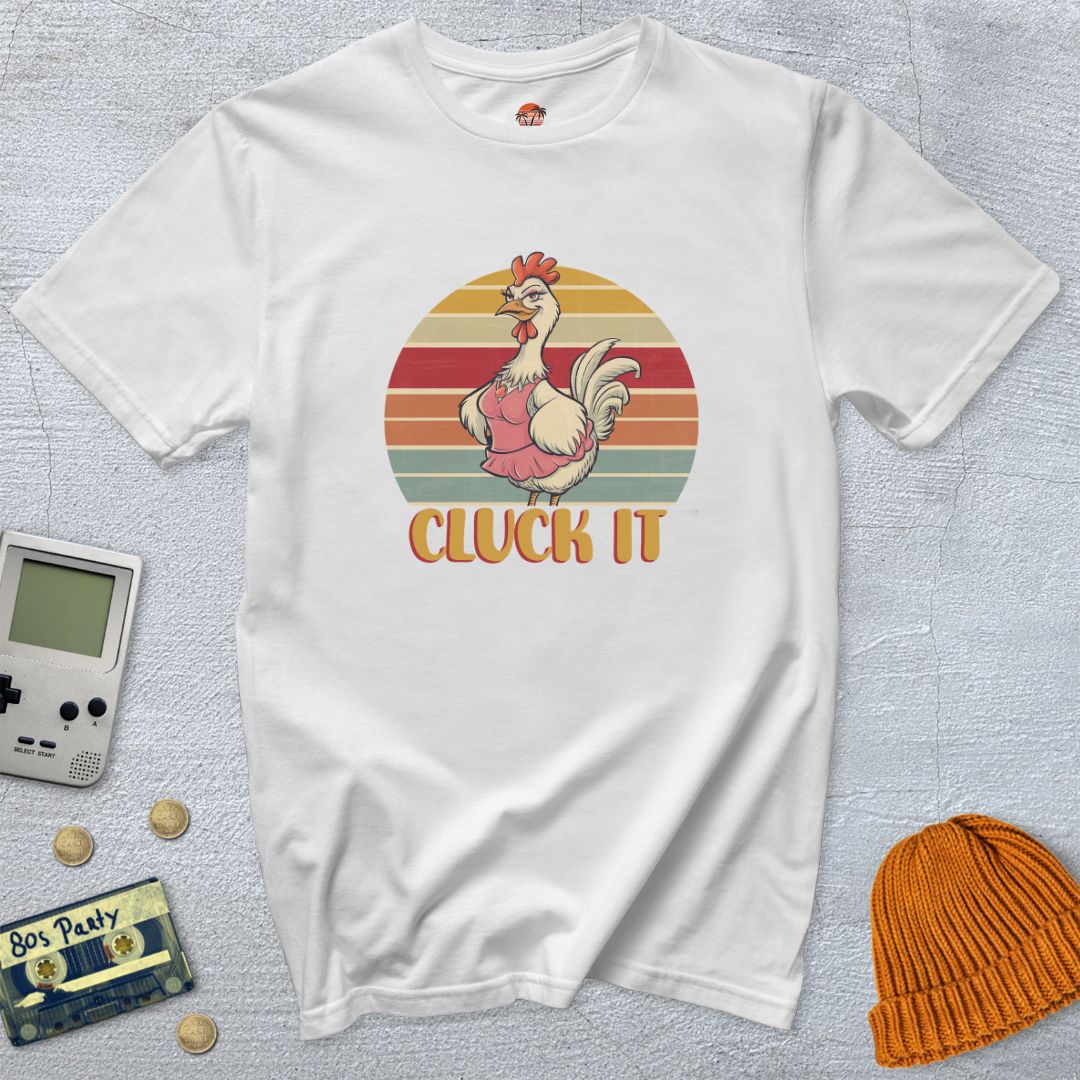 Printify T-Shirts White / S Cluck It - Shirt