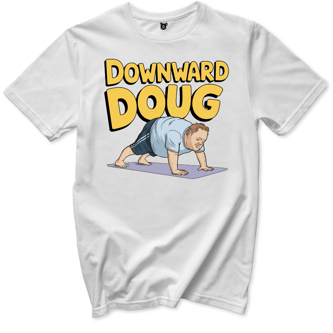 Downward Doug T-Shirt - Throwback Paradise
