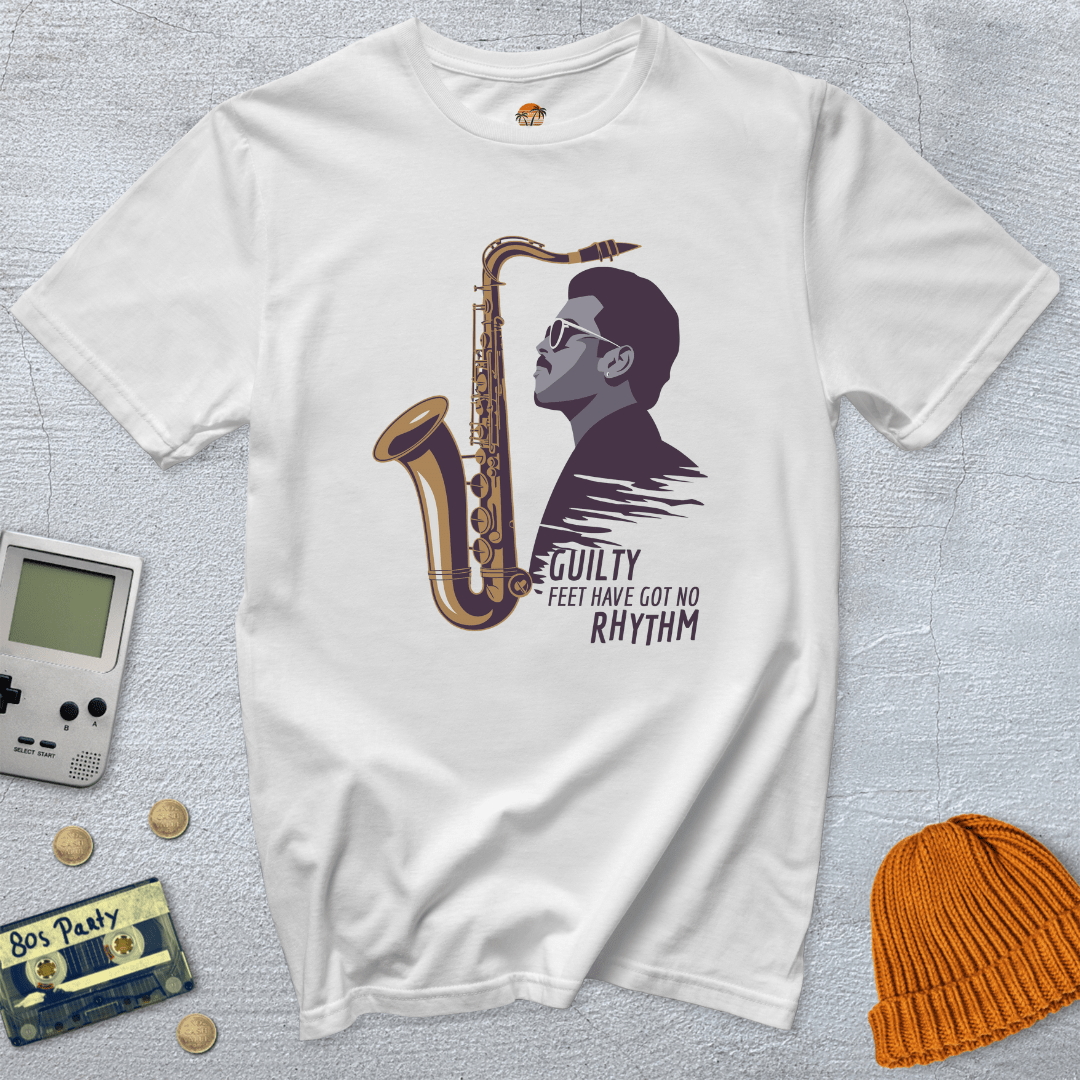 Printify T-Shirts White / S Got no Rhythm - Shirt