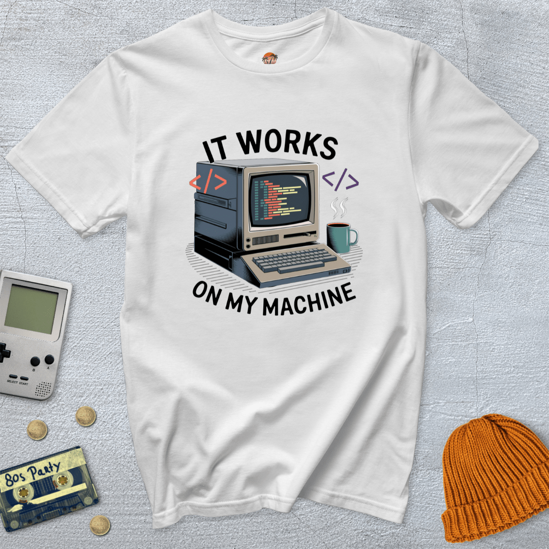 Printify T-Shirts White / S My Computer - Shirt