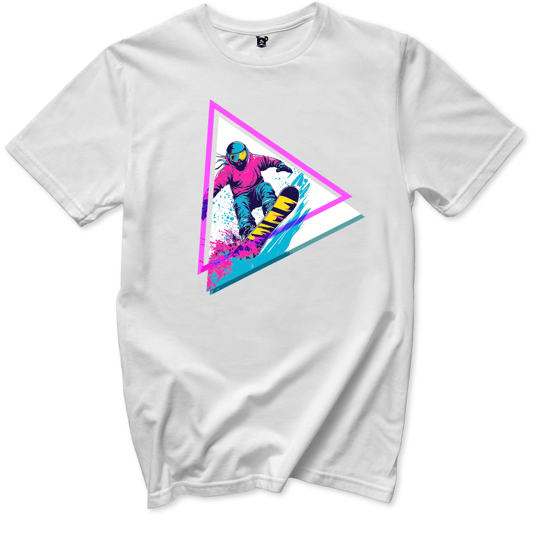 Neon Snowboard Triangle - Throwback Paradise