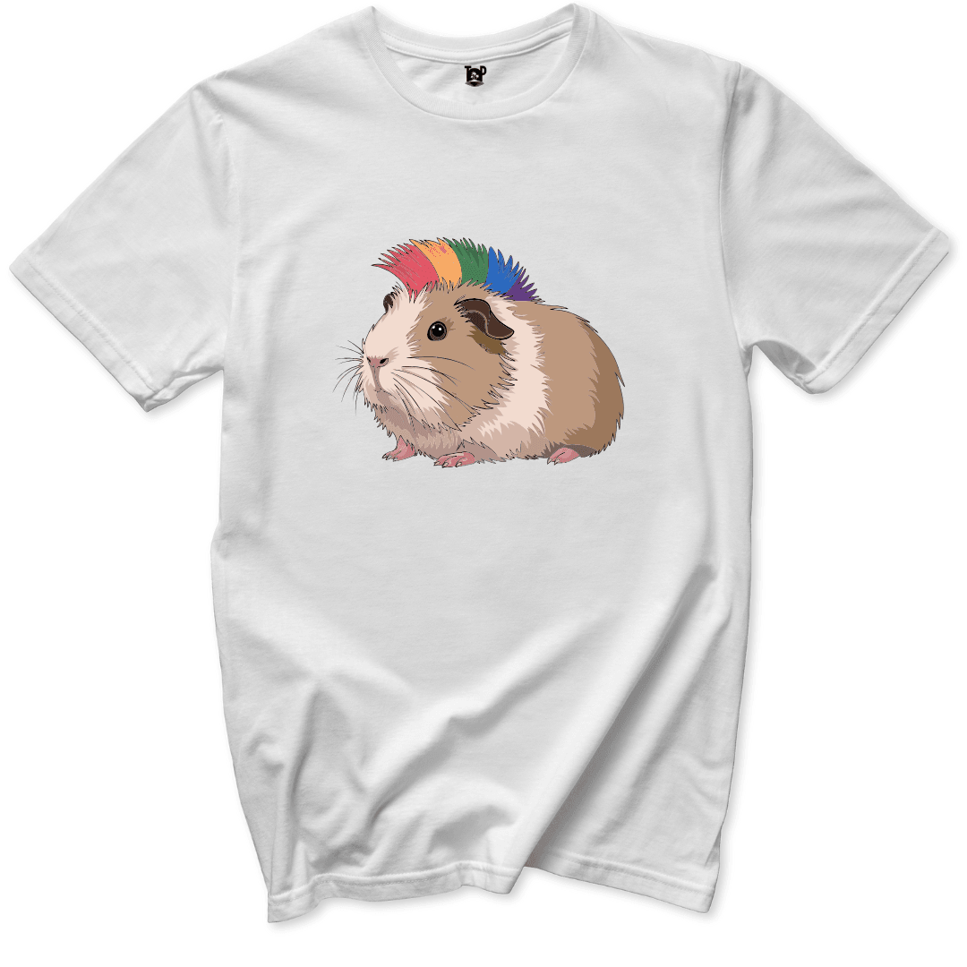 Punk Guinea Pig T-Shirt - Throwback Paradise