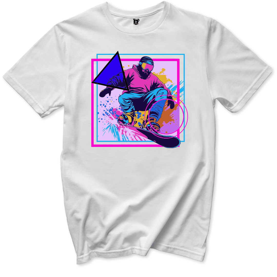 Retro Snowboard T-Shirt - Throwback Paradise