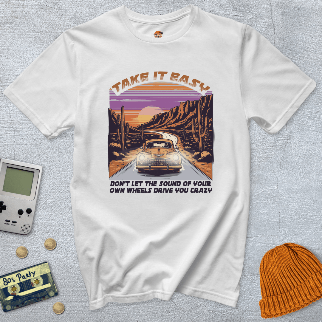 Printify T-Shirts White / S Take it easy - Shirt