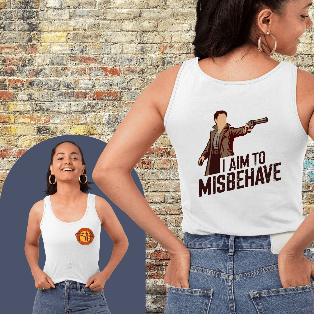 Printify Tank Top Aim to Misbehave - Tank Top