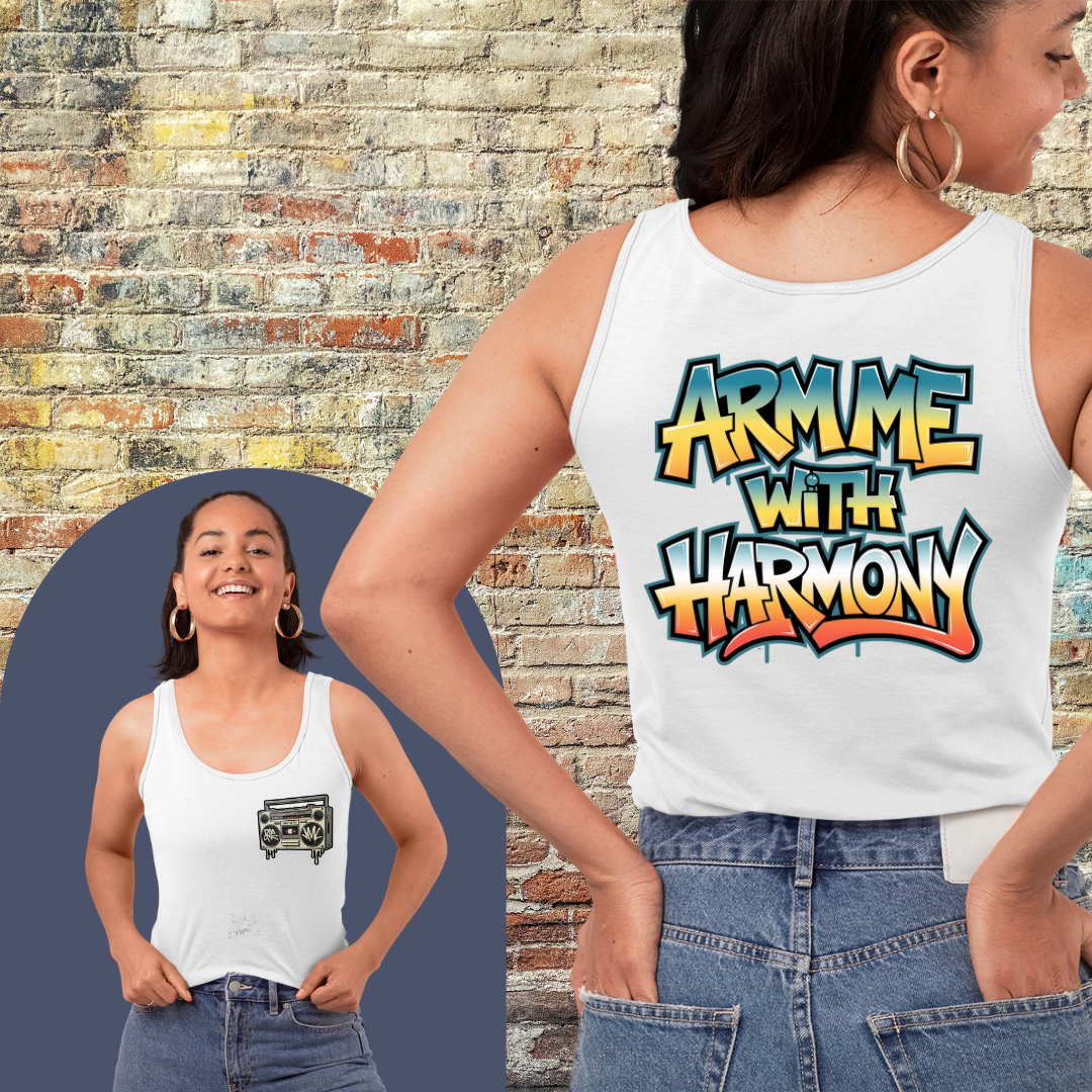 Printify Tank Top Arm me with Harmony - Tank Top