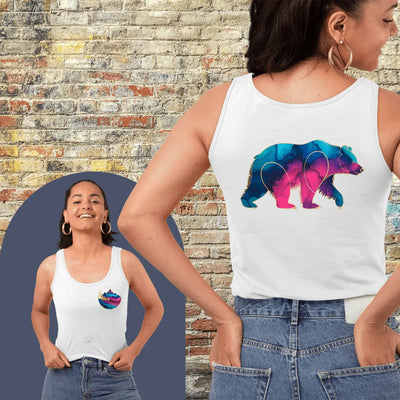 Gradient Grizzly - Tank Top - Throwback Paradise