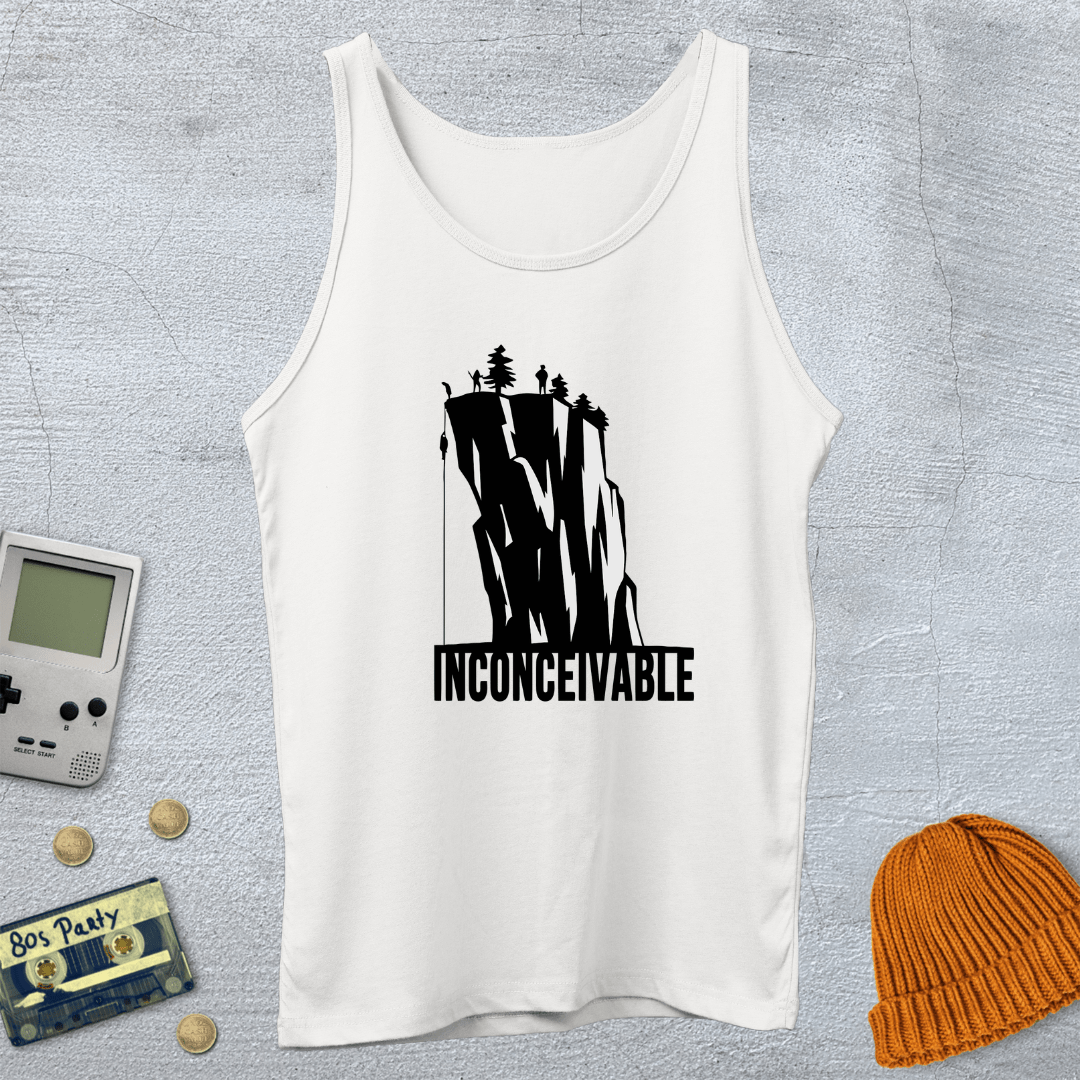 Printify Tank Top L / White Inconceivable - Tank Top