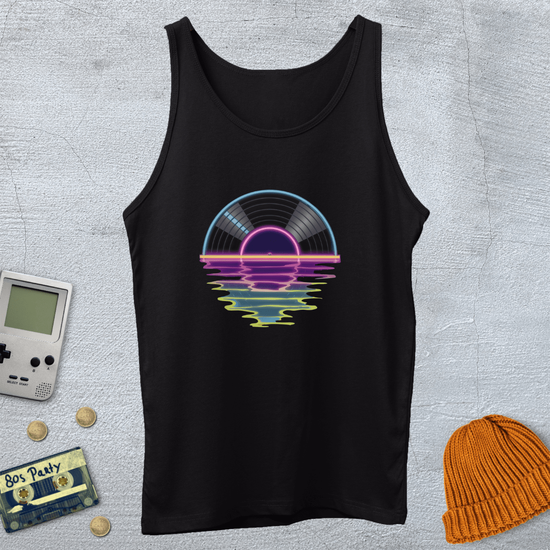 Printify Tank Top Record Sunrise - Tank Top