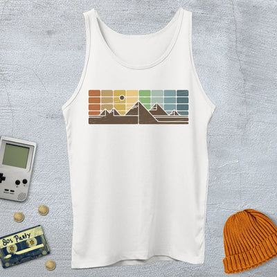 Retro Mountain Horizon - Tank Top - Throwback Paradise