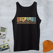 Printify Tank Top Retro Mountain Horizon - Tank Top