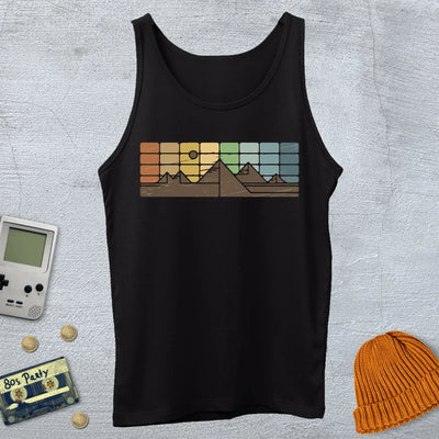 Retro Mountain Horizon - Tank Top - Throwback Paradise