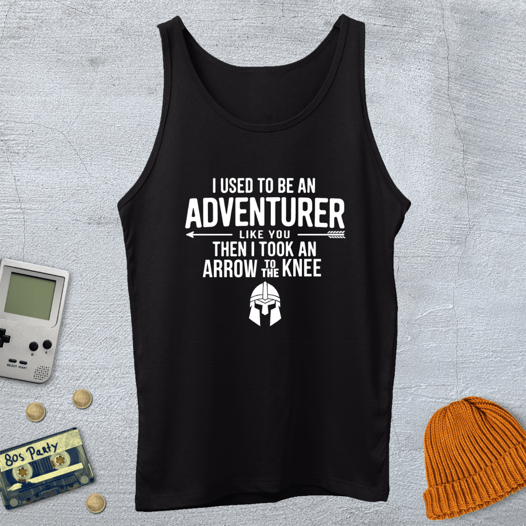 Printify Tank Top XS / Black Arrow to the Knee - Tank Top