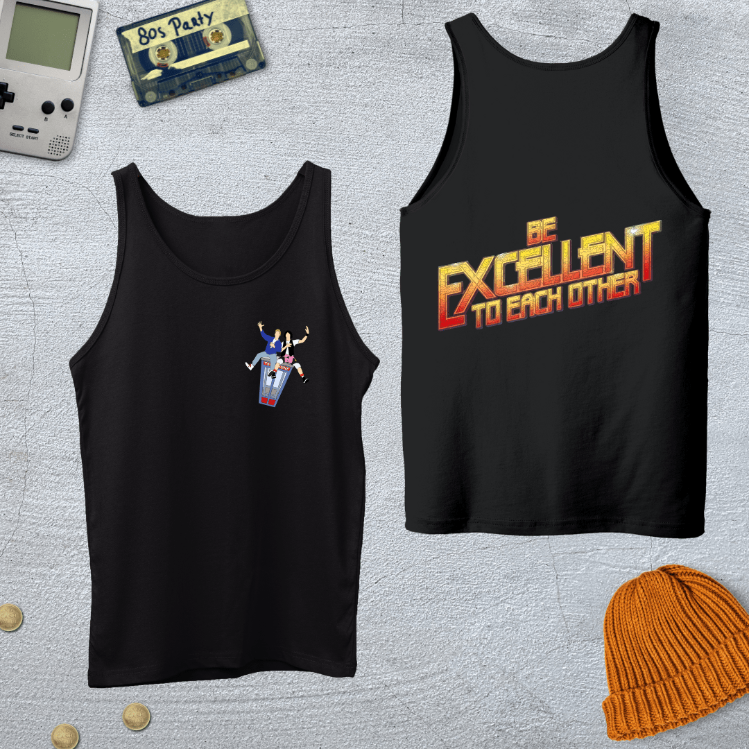 Printify Tank Top XS / Black Be Excellent - Tank Top
