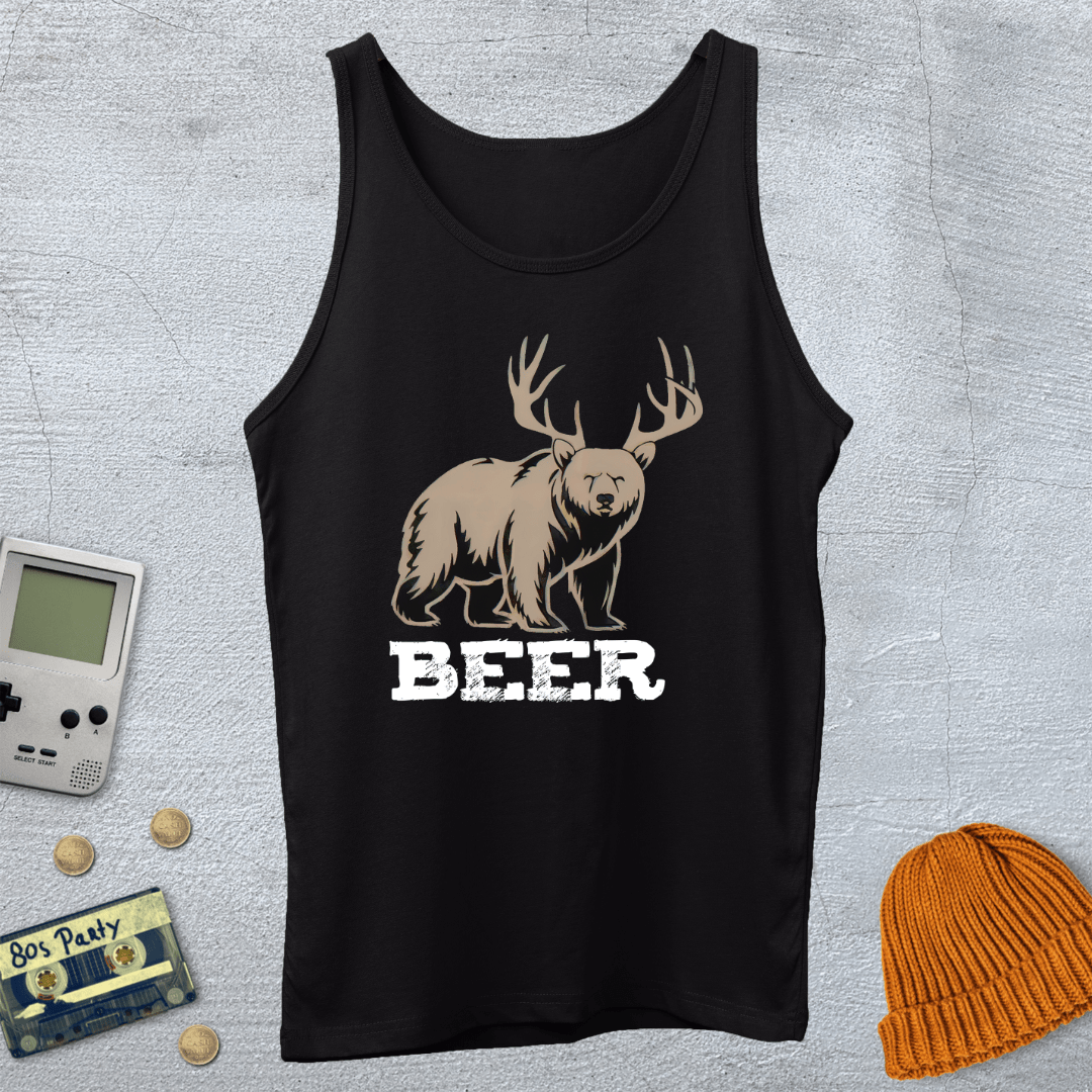Printify Tank Top XS / Black Beer - Tank Top