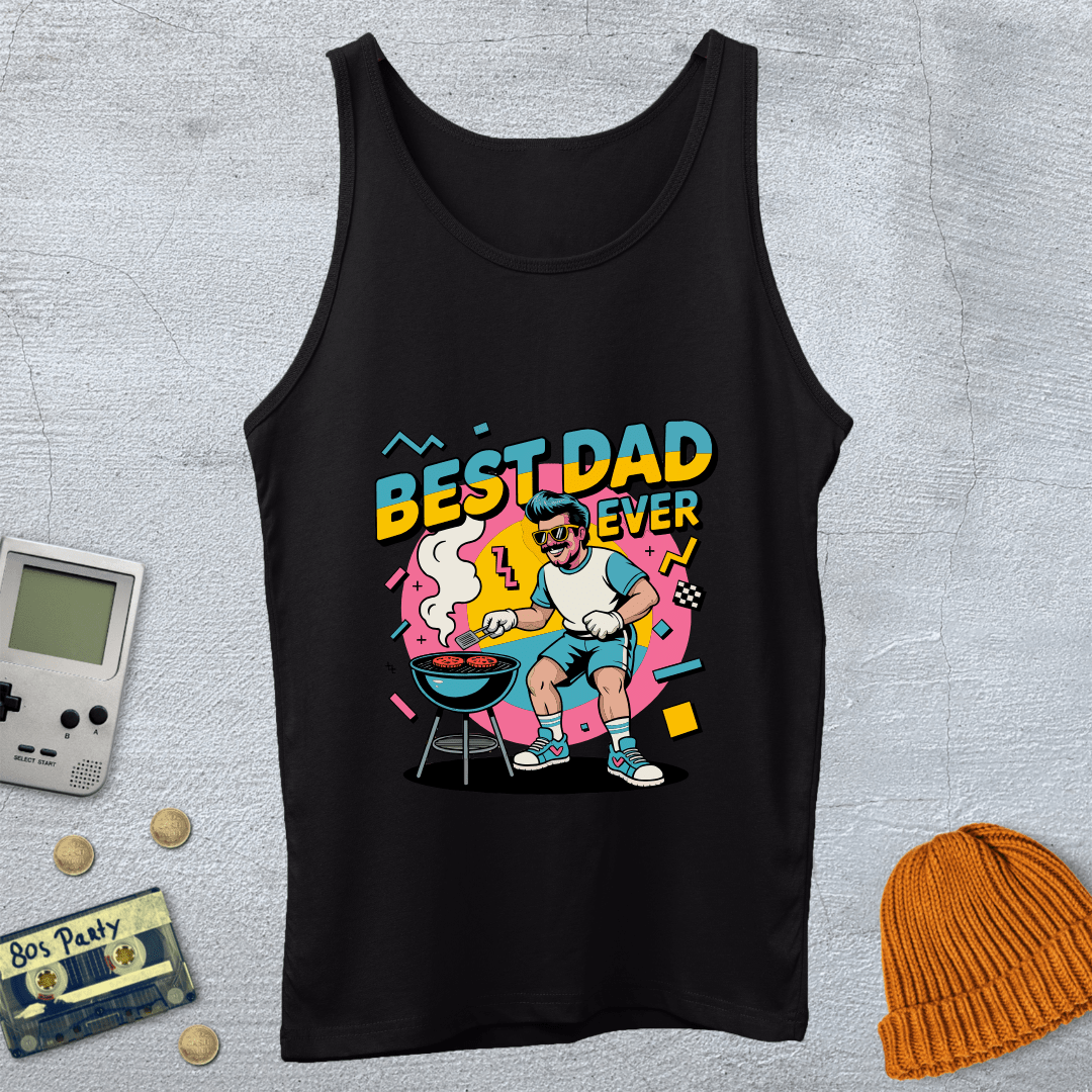 Printify Tank Top XS / Black Best Dad Ever - Tank Top