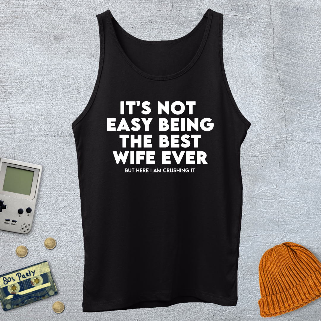 Printify Tank Top XS / Black Best Wife - Tank Top