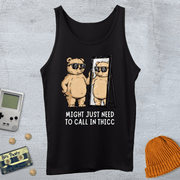 Printify Tank Top XS / Black Call in thicc - Tank Top
