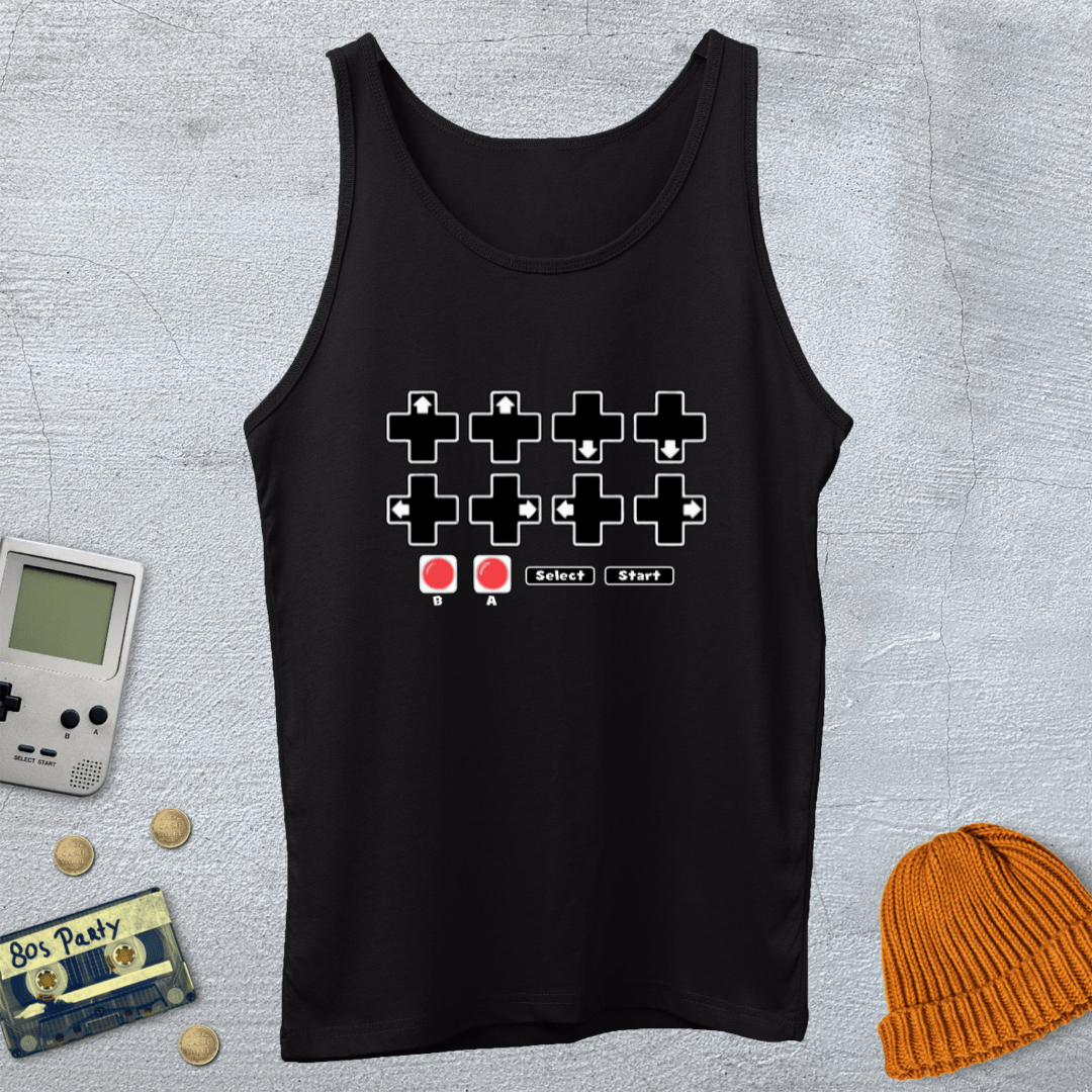 Printify Tank Top XS / Black Cheat Code - Tank Top