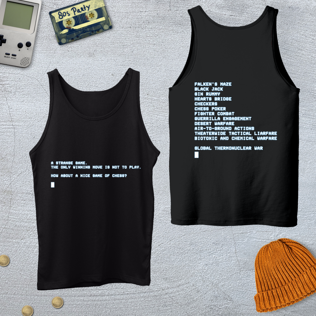 Printify Tank Top XS / Black Chess - Tank Top