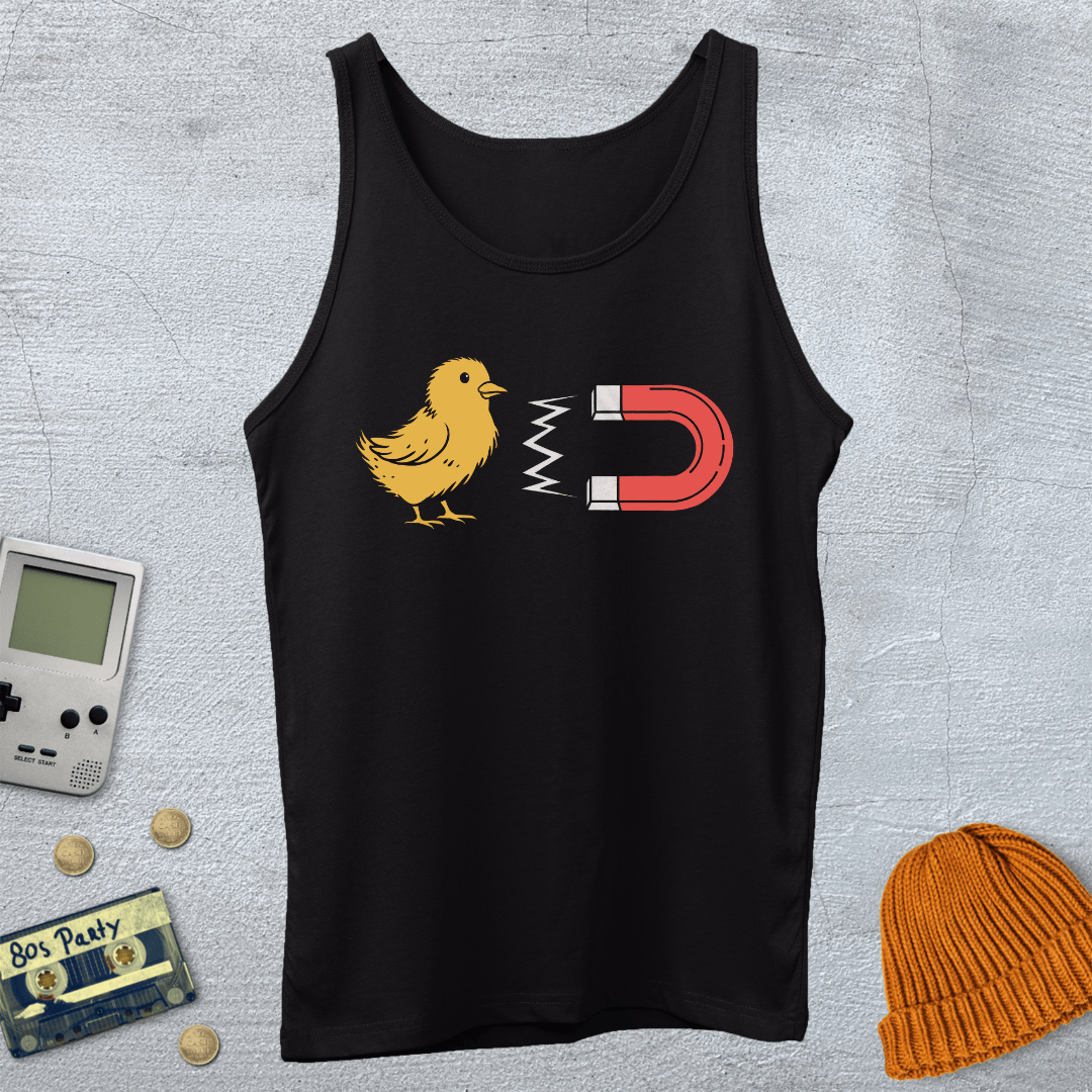 Printify Tank Top XS / Black Chick Magnet - Tank Top