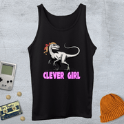 Printify Tank Top XS / Black Clever Girl - Tank Top