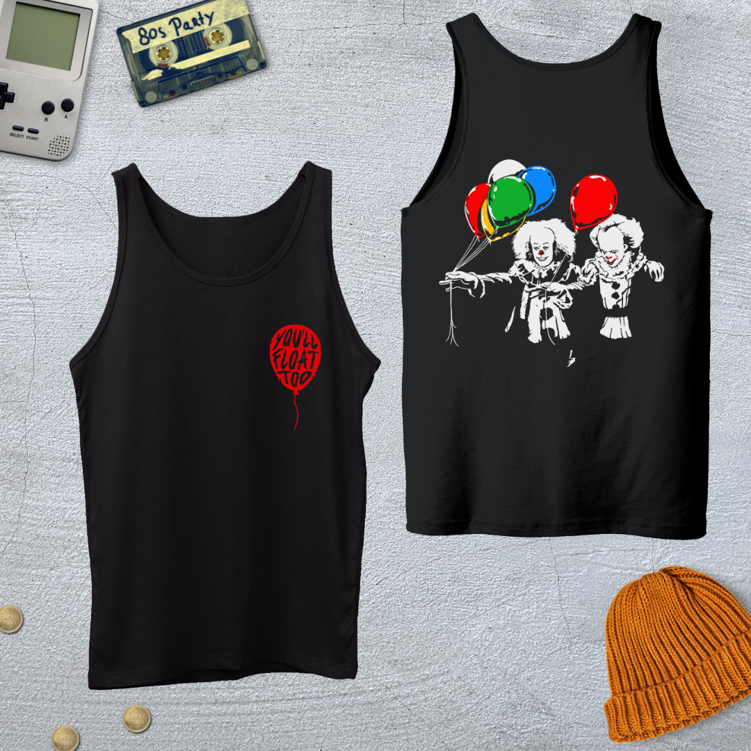 Printify Tank Top XS / Black Clown Fiction - Tank Top