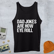 Printify Tank Top XS / Black Dad Jokes - Tank Top