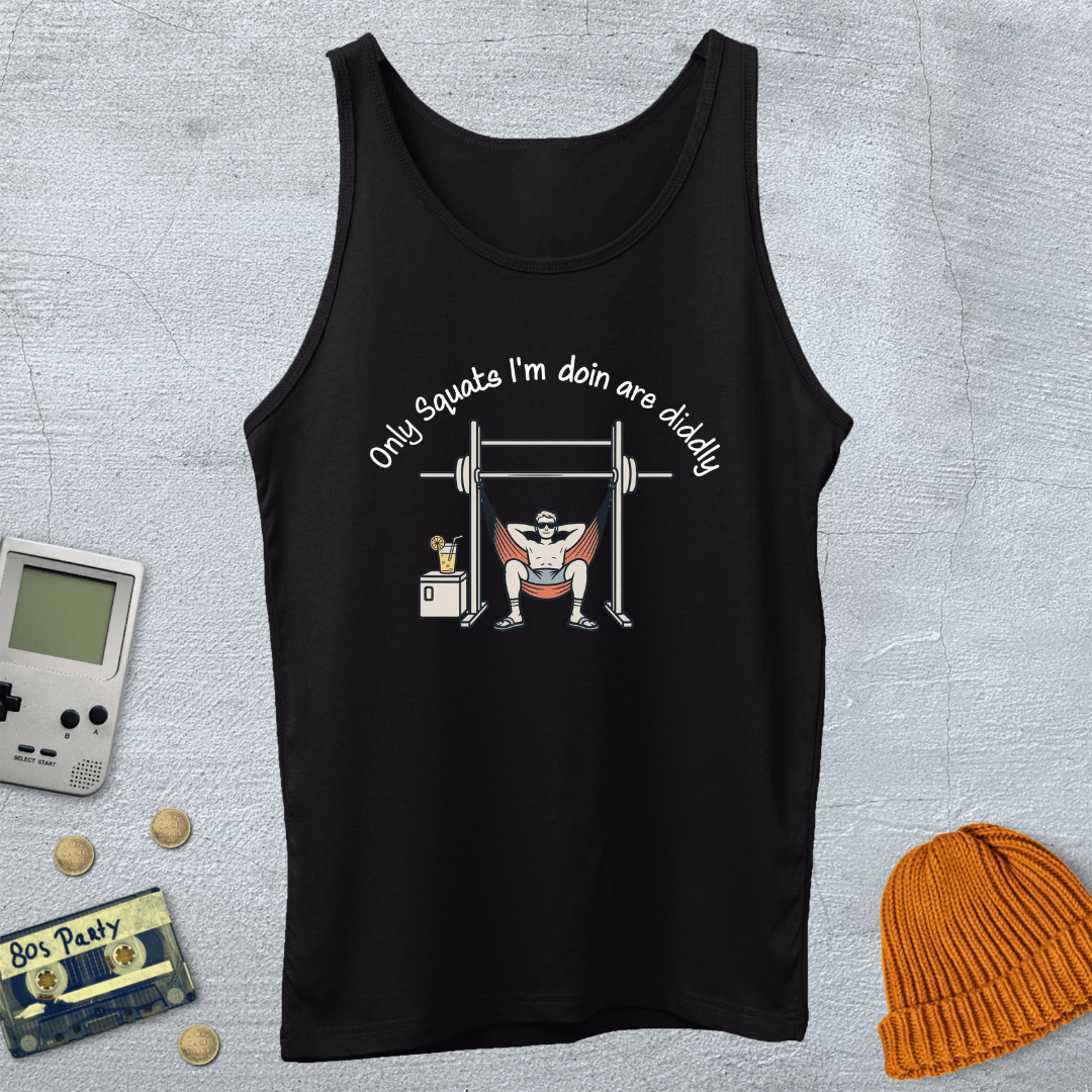 Printify Tank Top XS / Black Diddly Squat - Tank Top