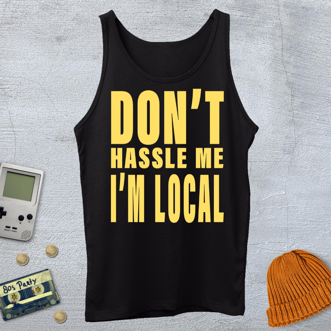 Printify Tank Top XS / Black Don't Hassle Me - Tank Top