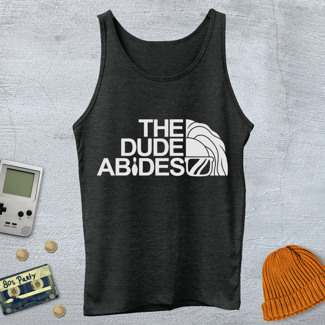 Printify Tank Top XS / Black Dude Abides- Tank Top
