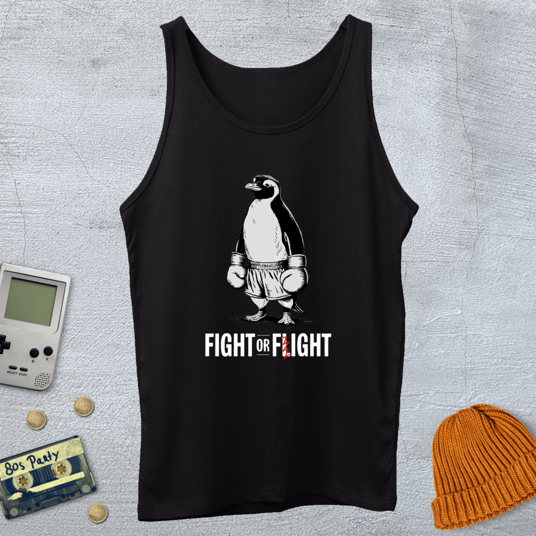 Printify Tank Top XS / Black Fight or Flight - Tank Top