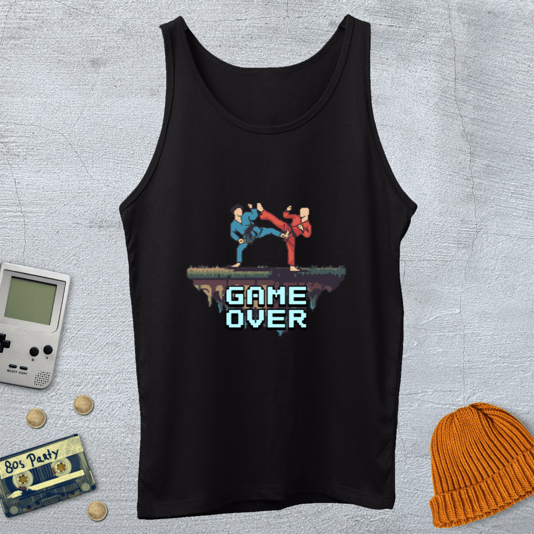 Printify Tank Top XS / Black Game Over - Tank Top