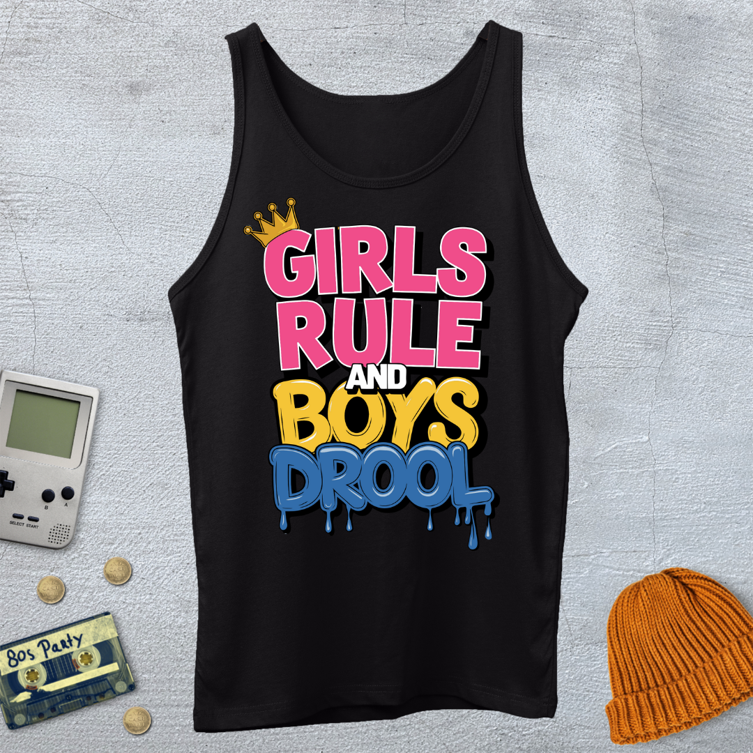Printify Tank Top XS / Black Girls Rule - Tank Top