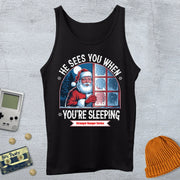 He Sees You When You're Sleeping - Tank Top - Throwback Paradise