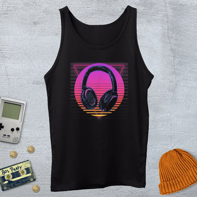 Headphones - Tank Top - Throwback Paradise