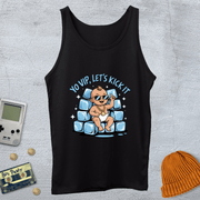 Printify Tank Top XS / Black ice ice baby - Tank Top
