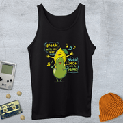 Printify Tank Top XS / Black Lemon on a Pear  - Tank Top