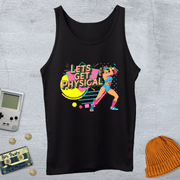 Printify Tank Top XS / Black Lets Get Physical - Tank Top
