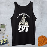 Printify Tank Top XS / Black Little Pot - Tank Top