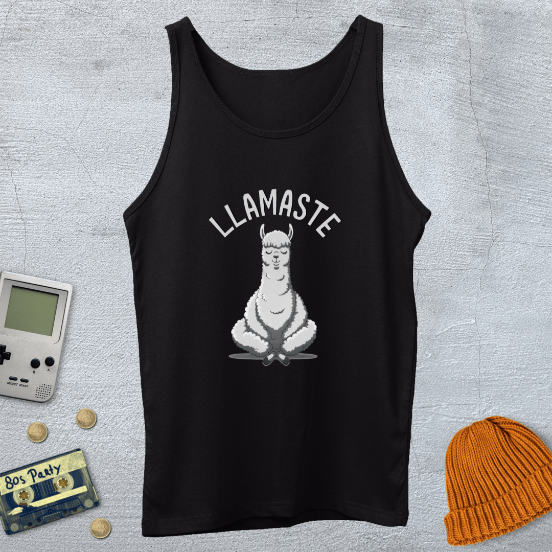 Printify Tank Top XS / Black Llamaste - Tank Top