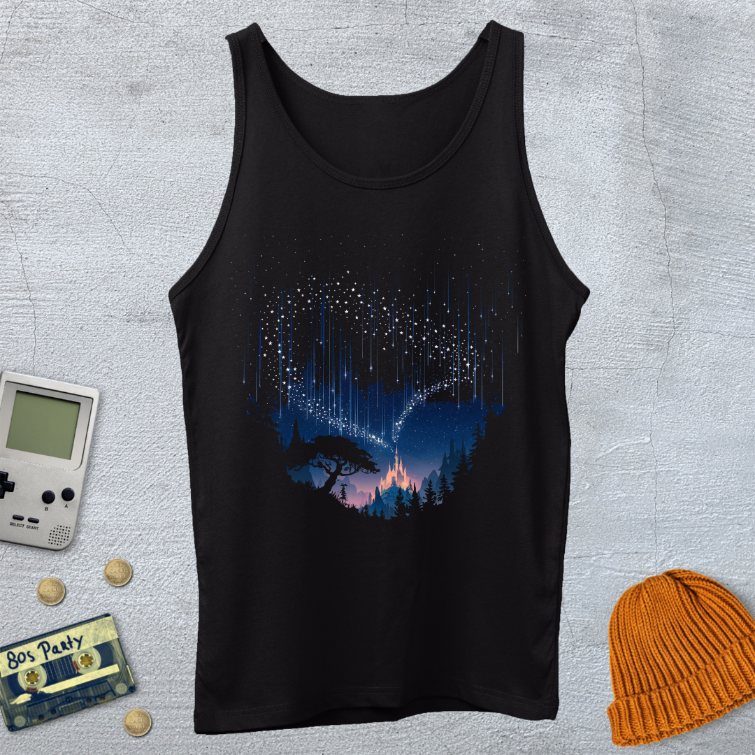 Printify Tank Top XS / Black Magic Castle - Tank Top