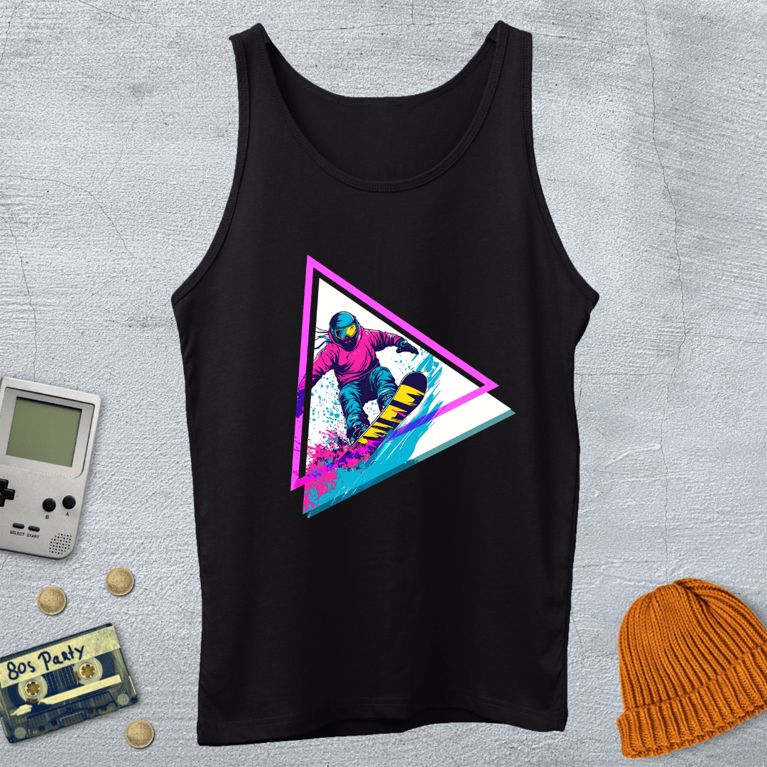 Printify Tank Top XS / Black Neon Triangle Shred - Tank Top